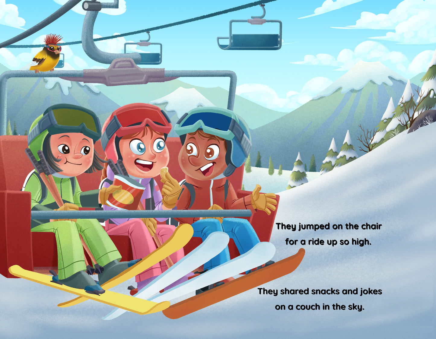 Send It Sally Goes Skiing