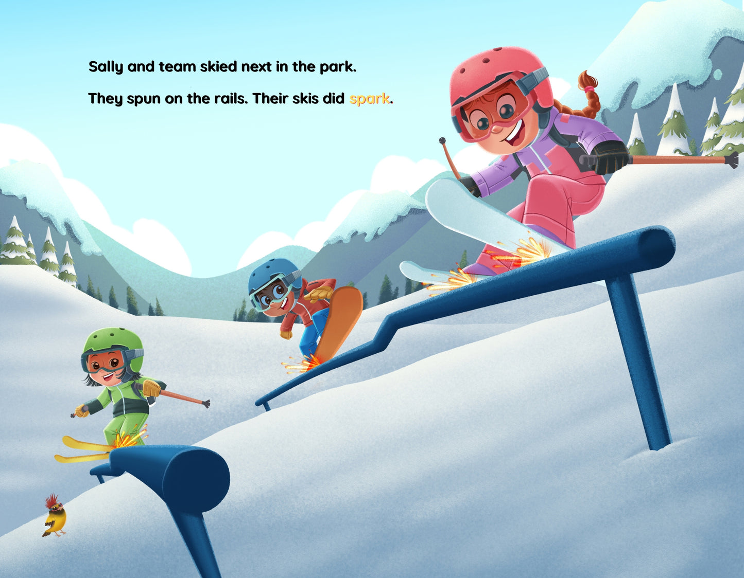 Send It Sally Goes Skiing