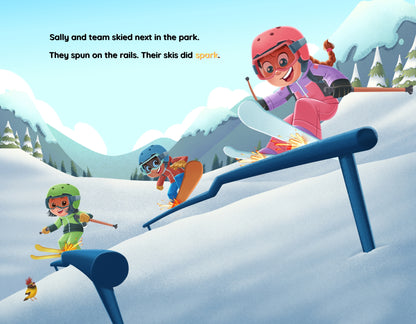 Send It Sally Goes Skiing