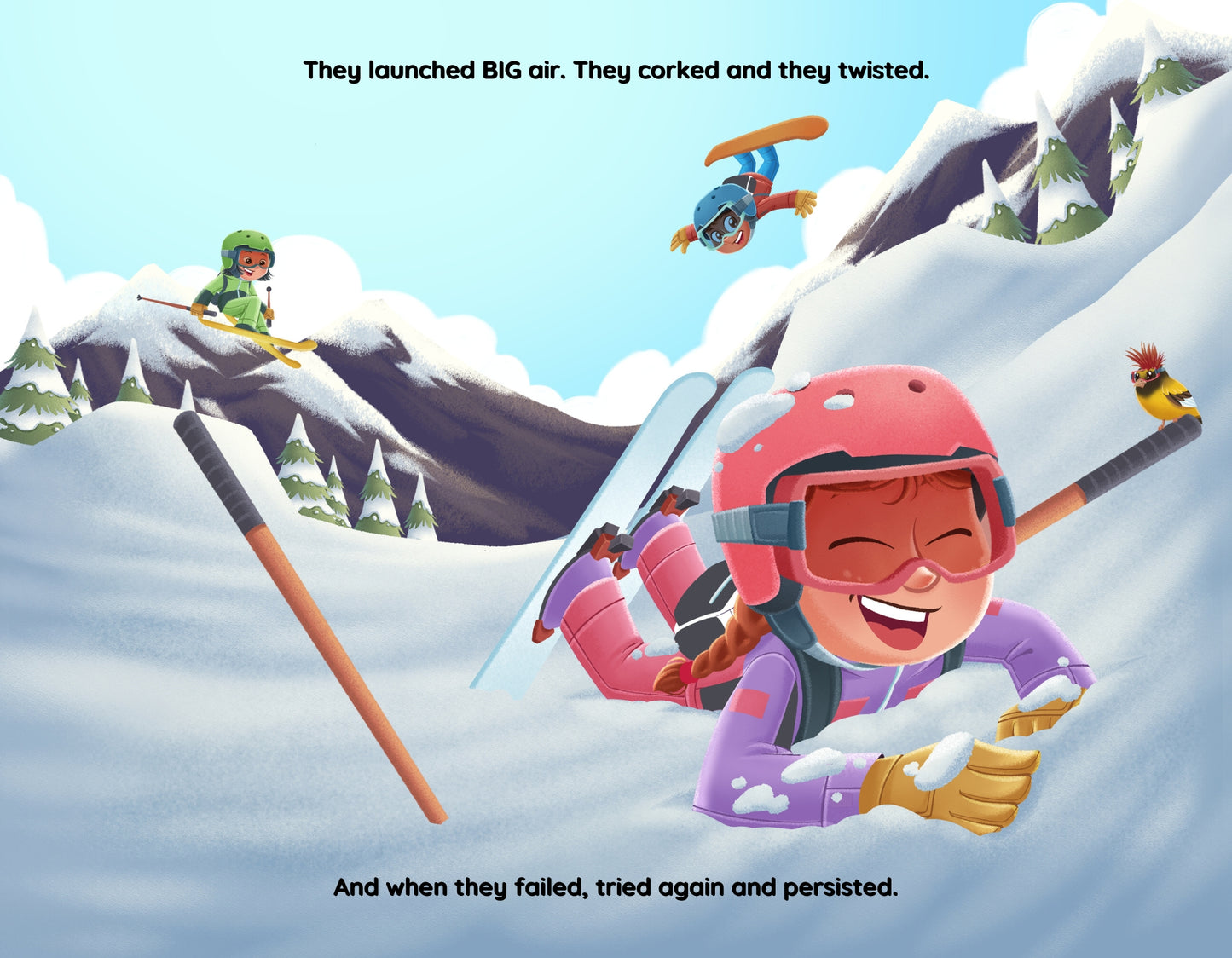 Send It Sally Goes Skiing