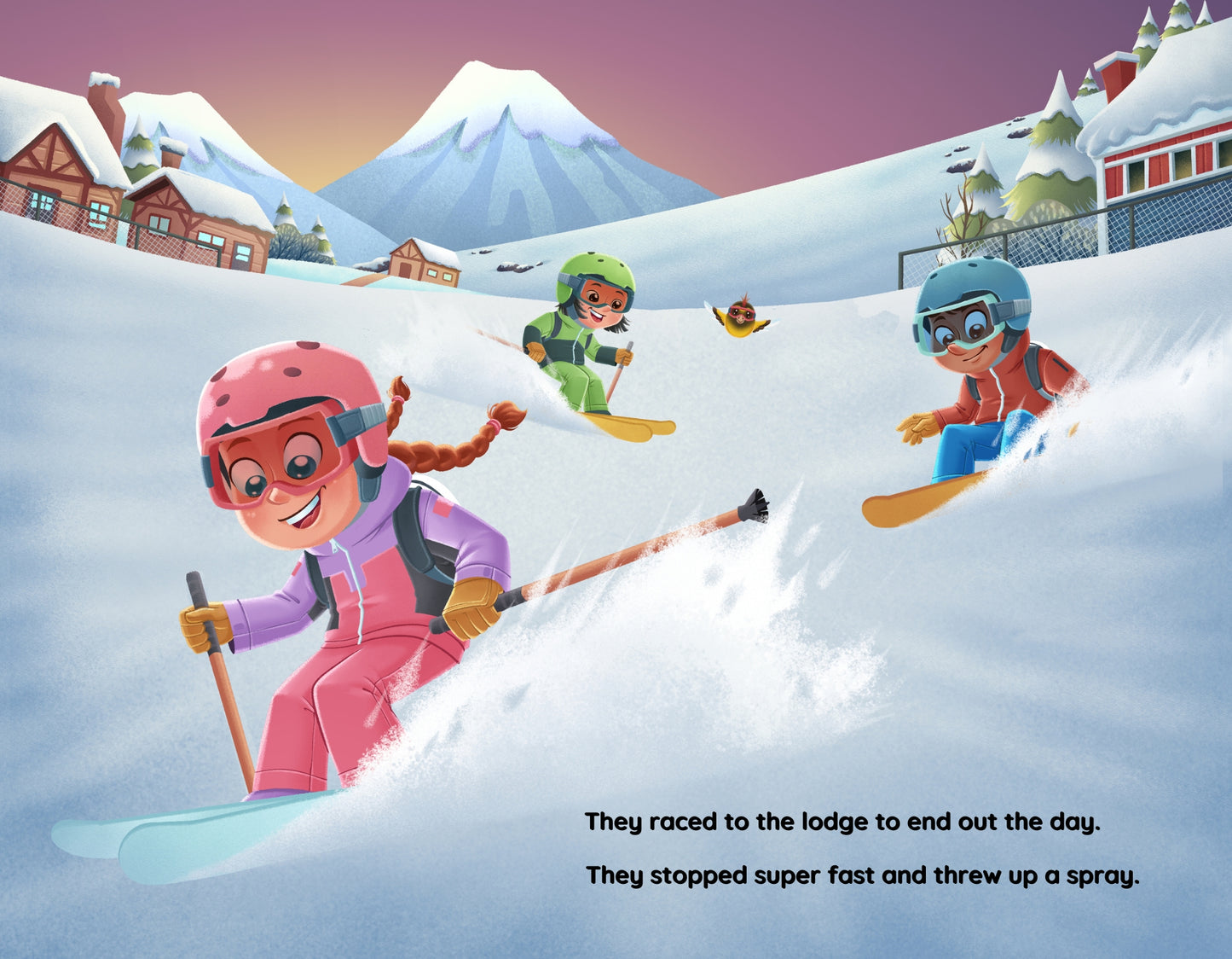 Send It Sally Goes Skiing